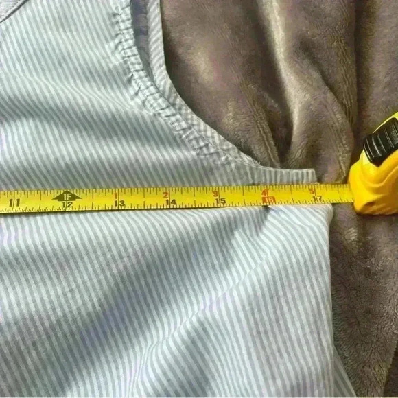 Saks Fifth Avenue Blue Cotton Button Front Blouse Top Shirt XS - Picture 6 of 8